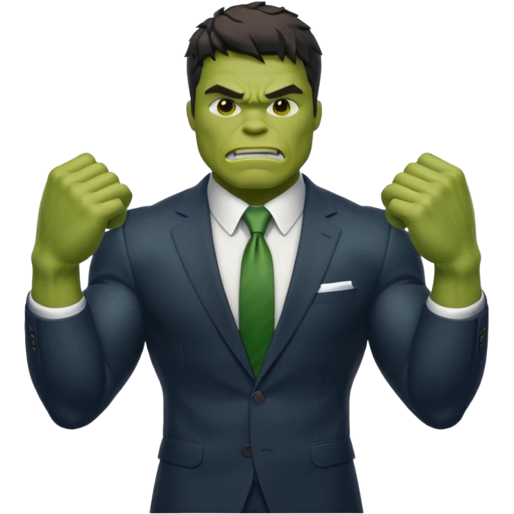 Hulk on shuit emoji