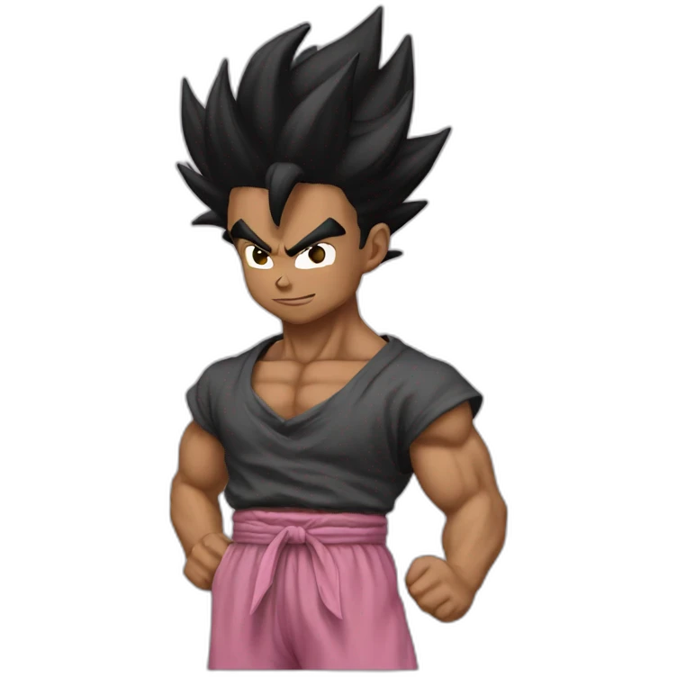 Black-goku-rose emoji