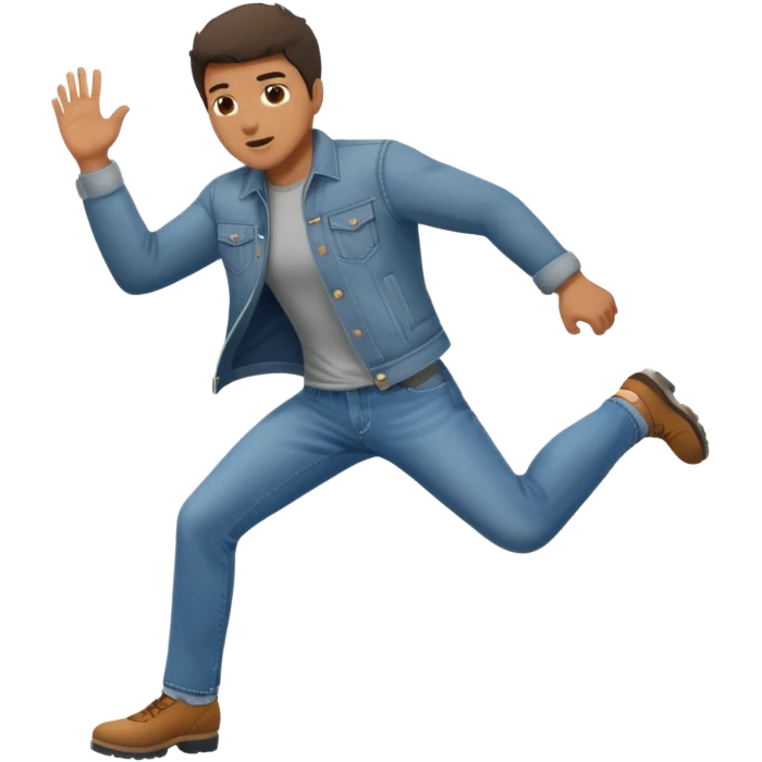 guy kicking a rock on the ground emoji