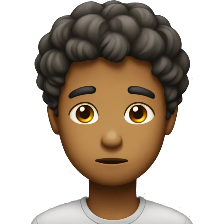 Sad a moment for boy emoji