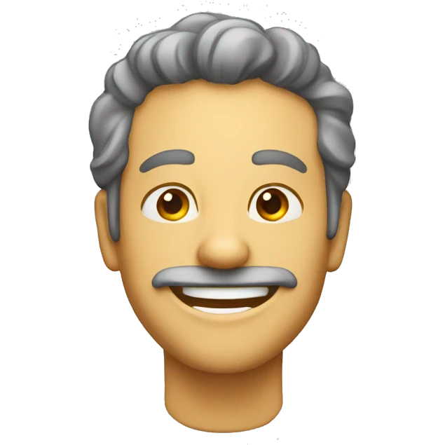 homme qui se retient de rire  emoji