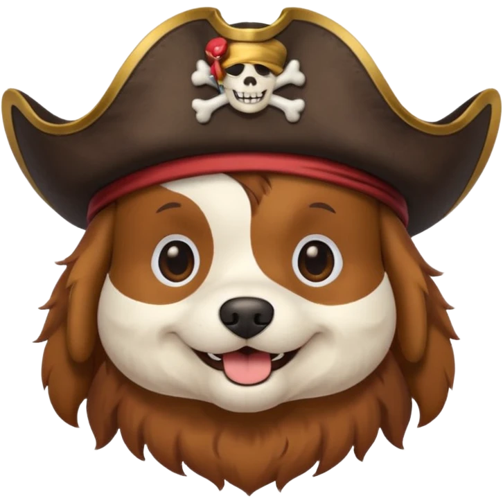 dog with pirate hat























 emoji
