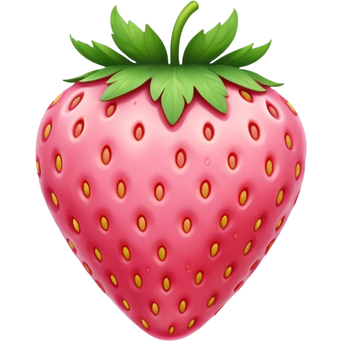 Light pink strawberry  emoji