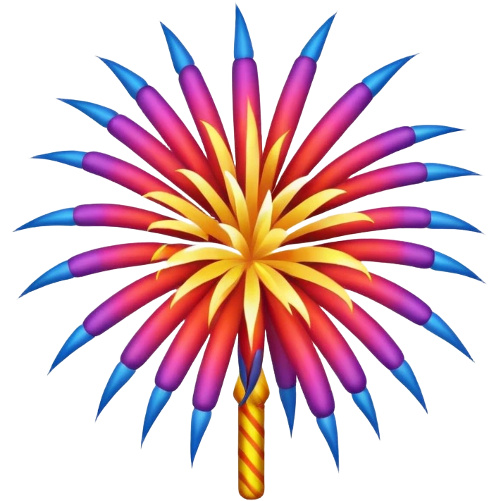 Custom firework display emoji