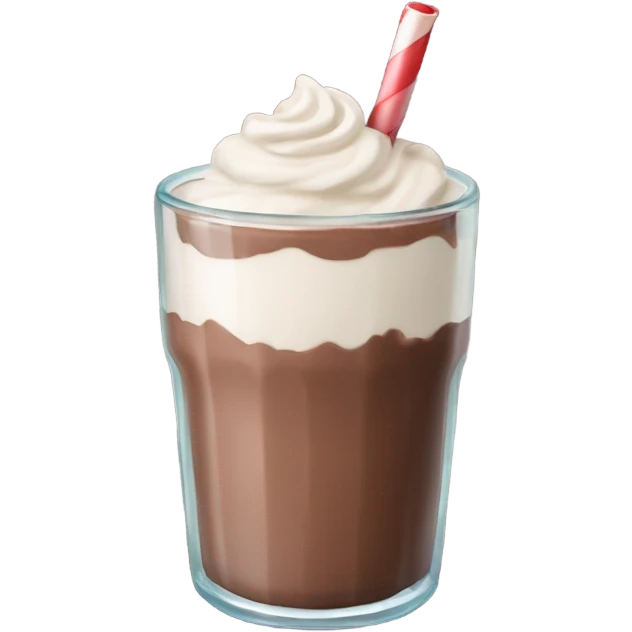 Glass of chocolate milkshake  emoji