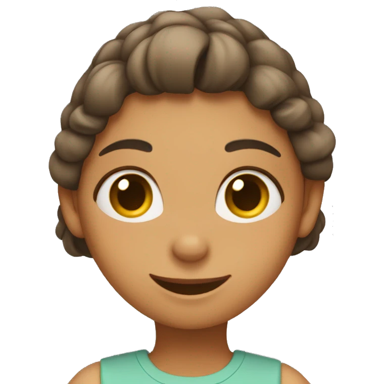 Girl making heart above her head with arms  emoji