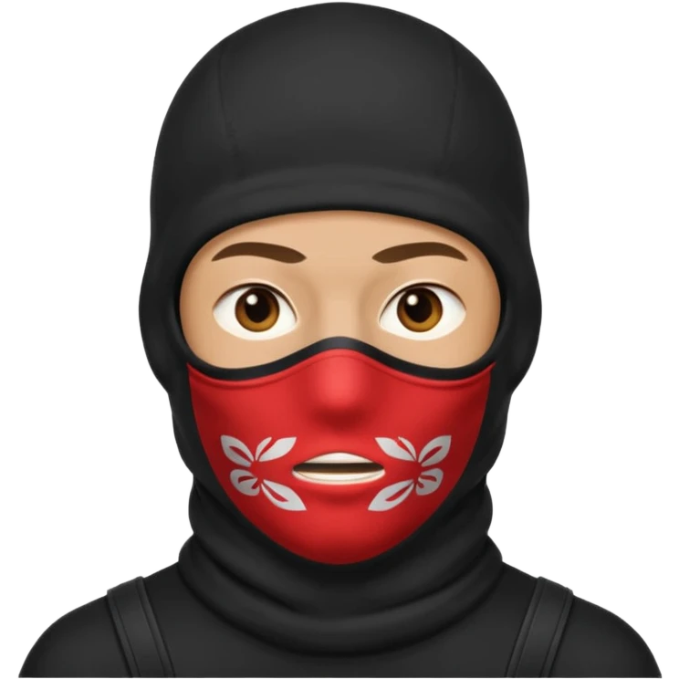 Hombre con pasamontañas  emoji