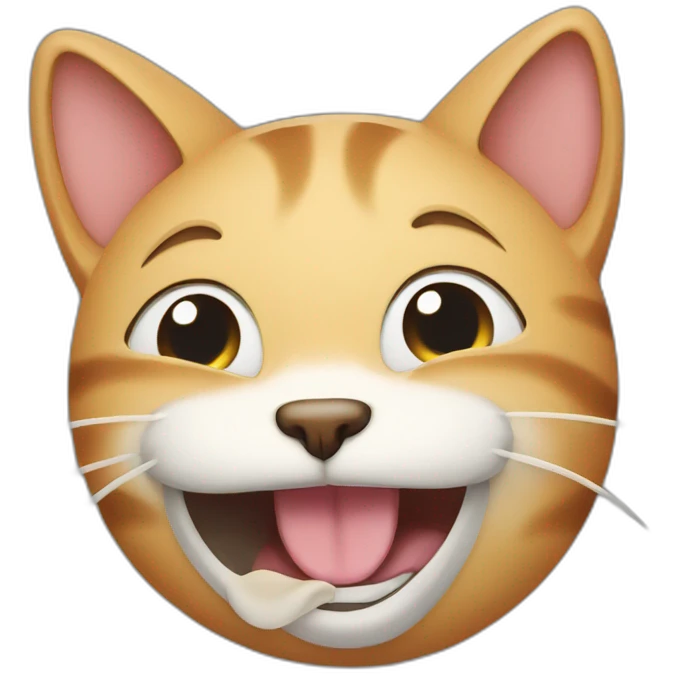 Laughing crying cat emoji