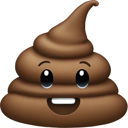 Poop wearing a hat  emoji