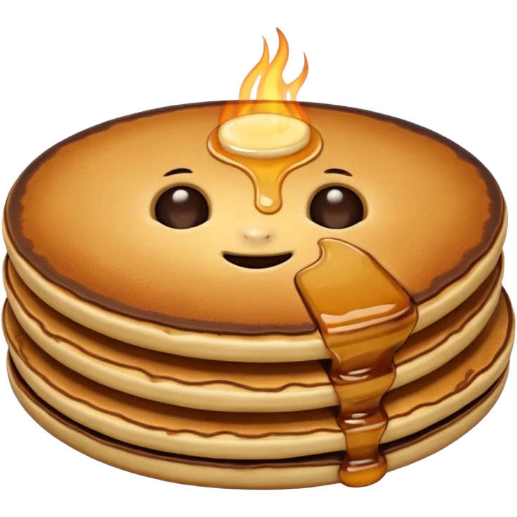 burned pancake emoji
