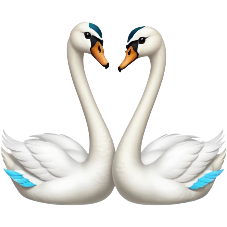 Couple swan emoji emoji