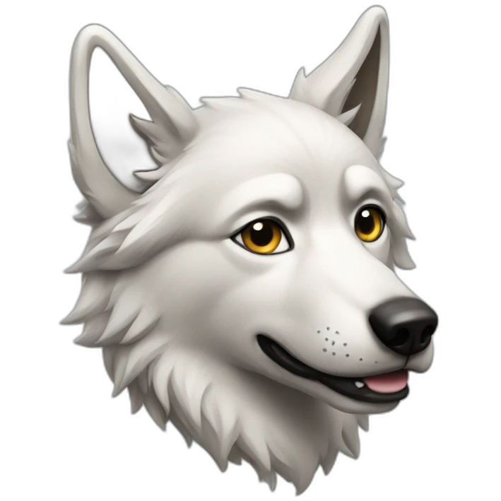 Chien loup emoji
