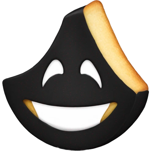 Gothic fortune cookie emoji