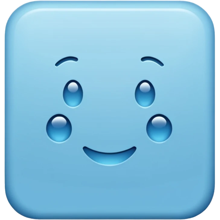 Square with no face  emoji