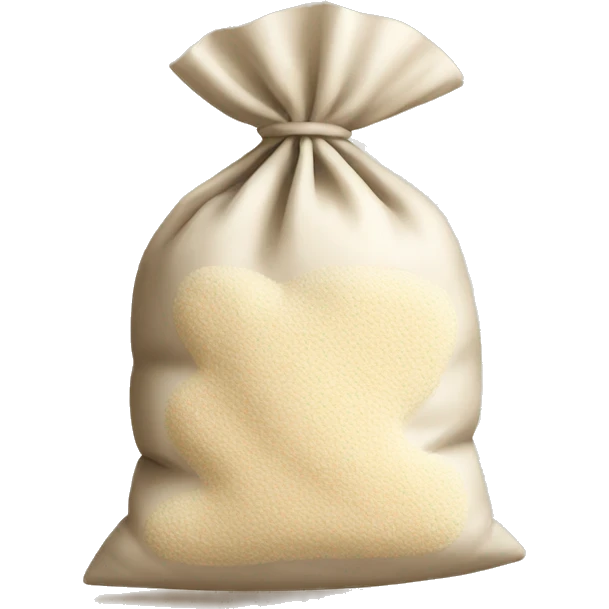 Flour in a tiny bag emoji
