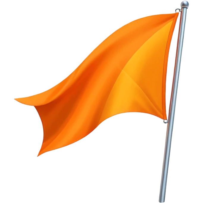 Double triangular orenge Flag emoji