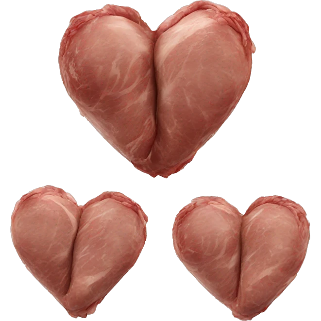 meat heart emoji