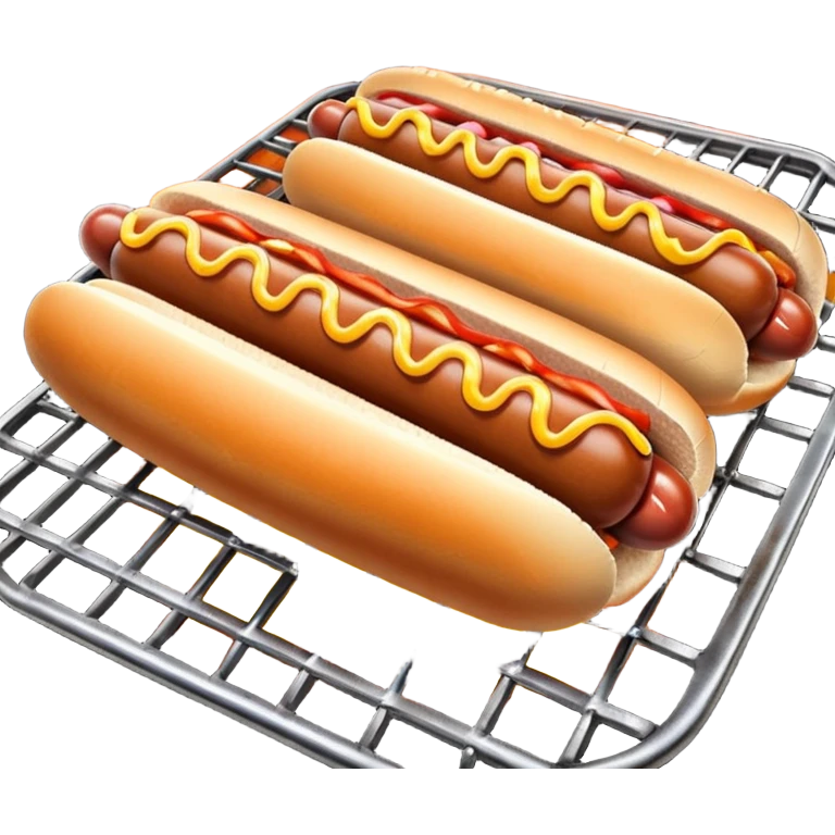 hot dogs cooking on a grill emoji