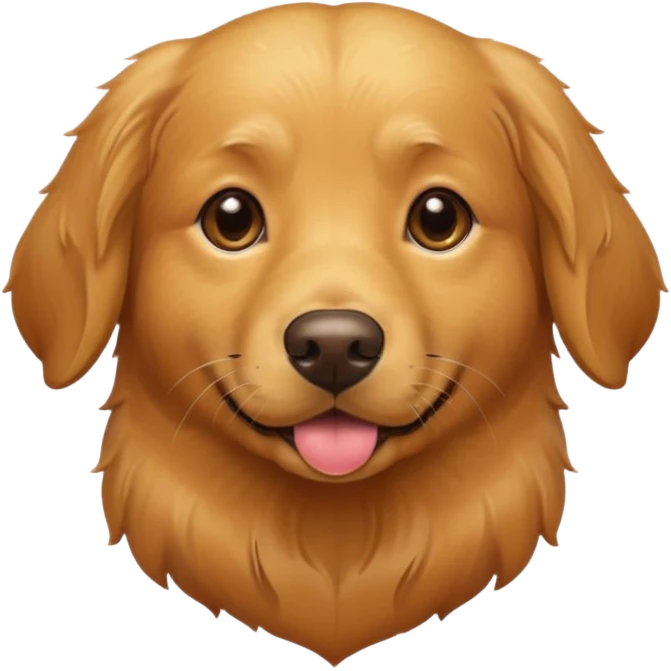 Dog golden retriever emoji