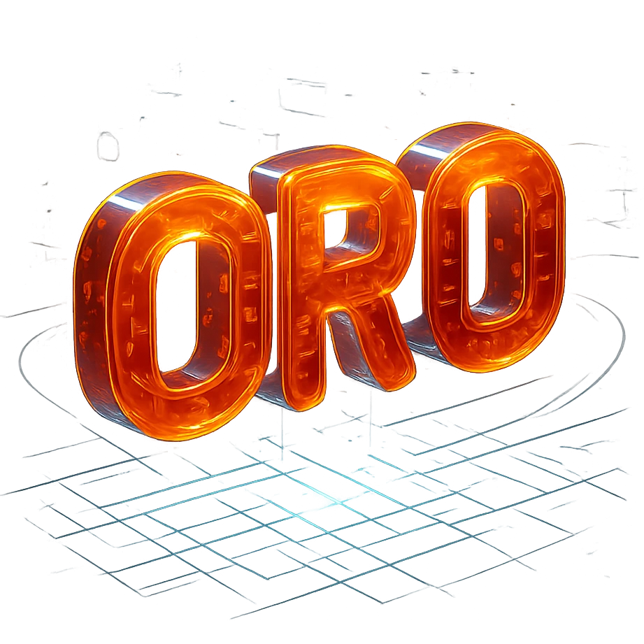 Add a digital, sci-fi background with holographic grids and glowing digital effects, making the orange gradient and neural network lines stand out. emoji