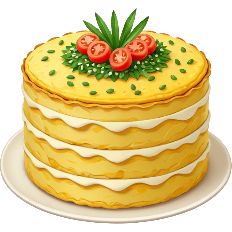 Omelete Cake emoji