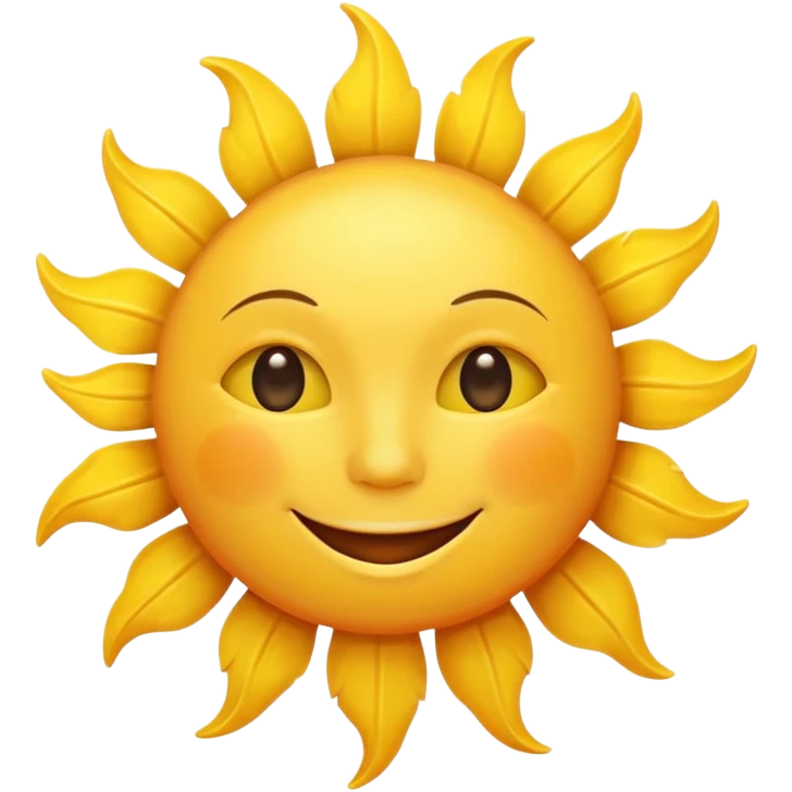 smiling sun emoji emoji