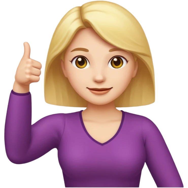 a emoji like this 🙅🏻‍♀️ but with its arms out and thumbs up on its hands emoji