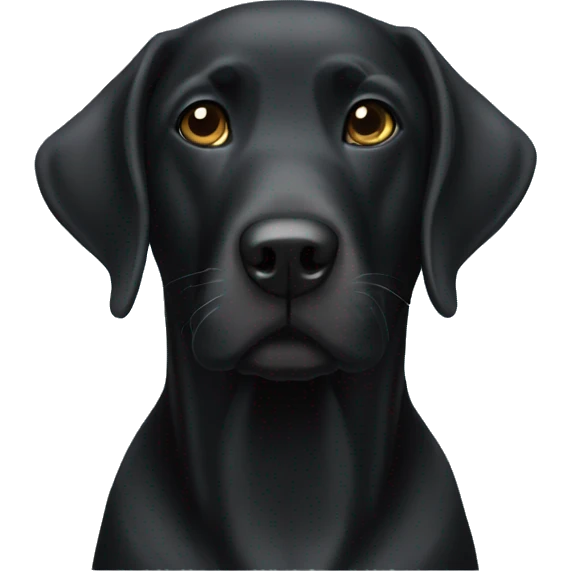 Black lab emoji