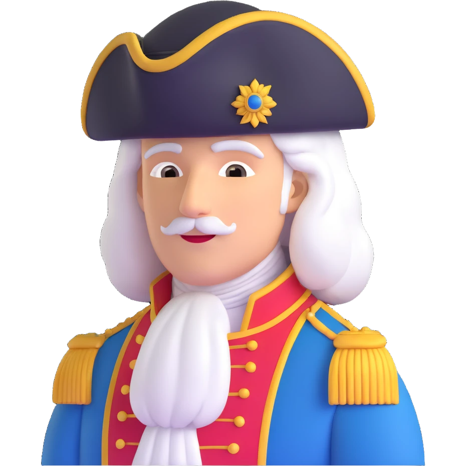 historical colonial aristocrat wig emoji