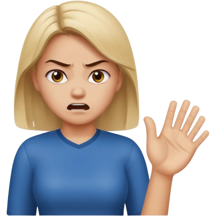 girl slapping walmart employee  emoji