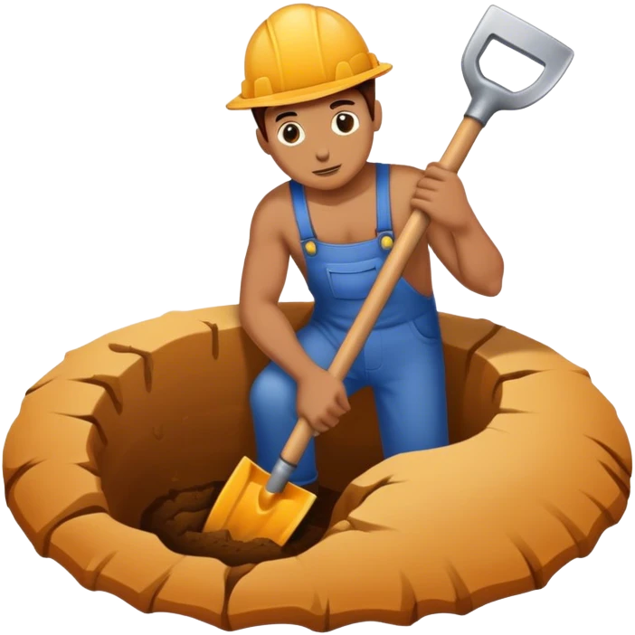 diggin a hole emoji