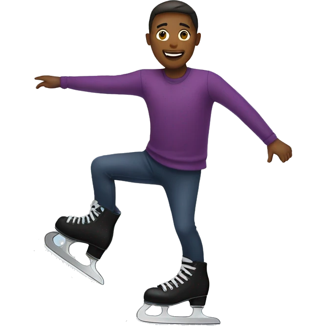 Ice skating emoji