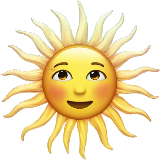 Disco sun  emoji