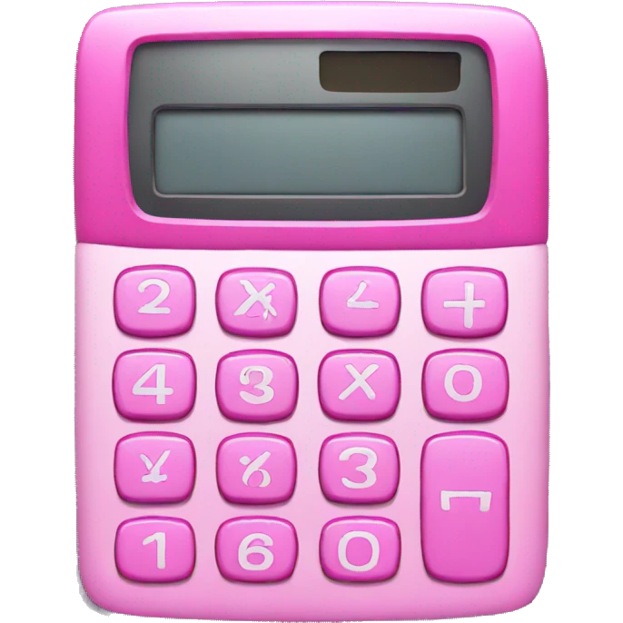 pink calculator emoji