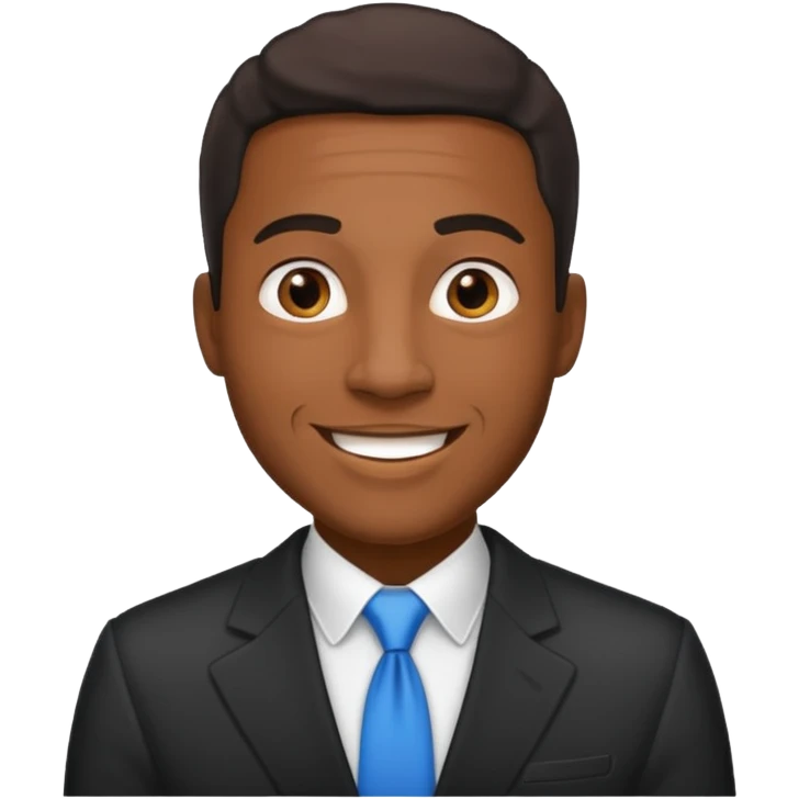 Public Speaker black man  emoji
