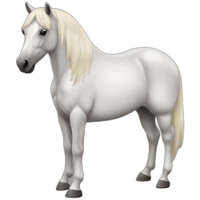 Trait comtois horse emoji