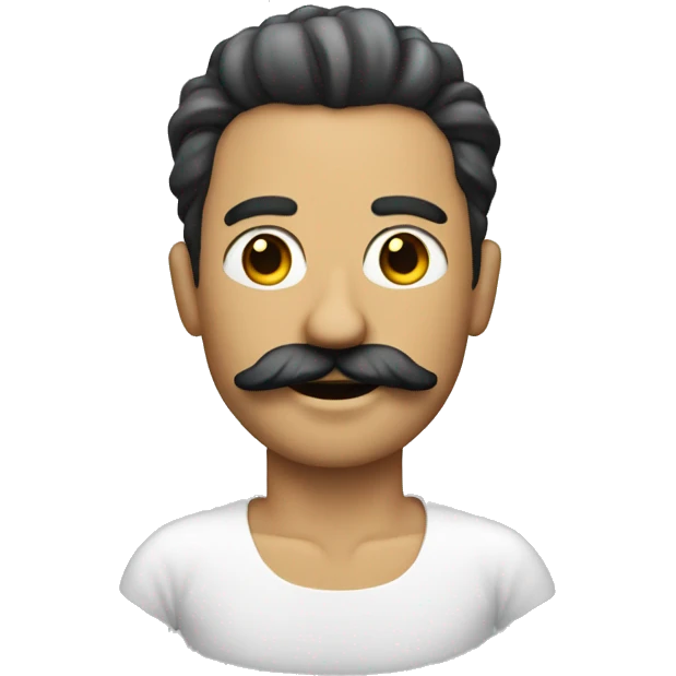 a man with a bristle like moustache wearing a tutu emoji