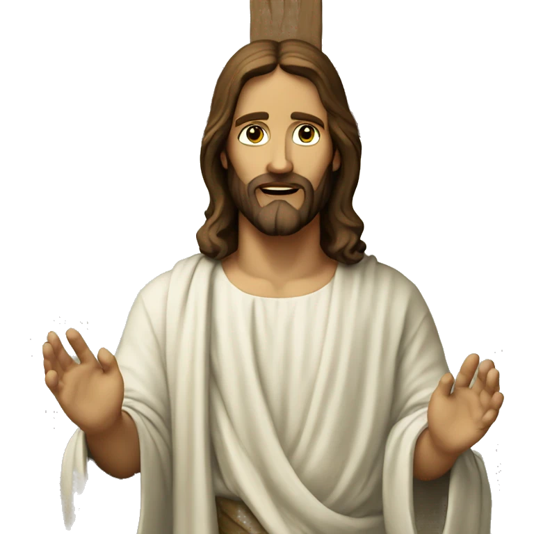 Jesus on cross emoji