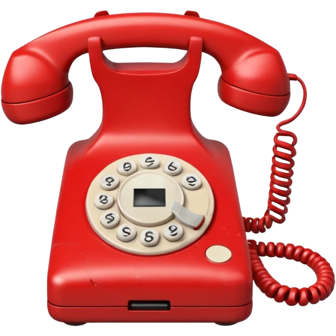 broken red phone emoji