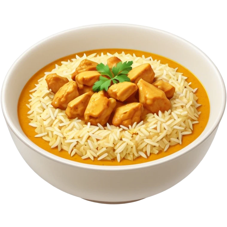 riso basmati con pollo al curry emoji