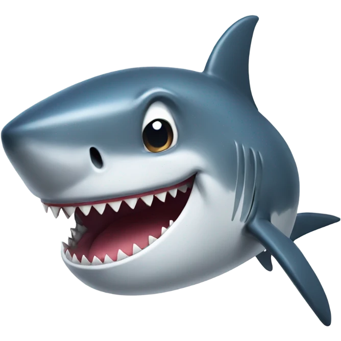 happy shark emoji
