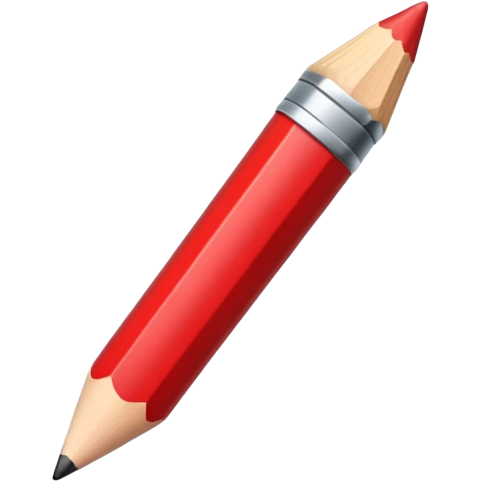 red pencil emoji