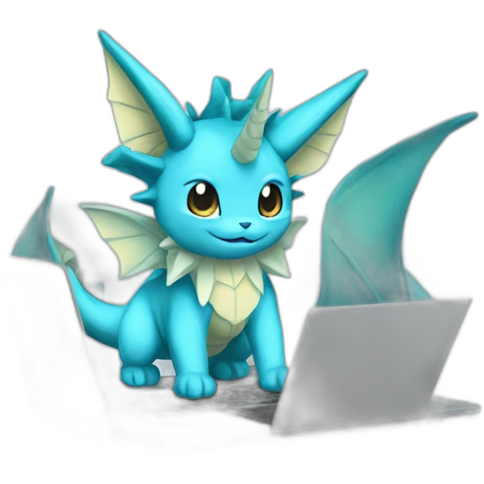 vaporeon-with-a-laptop emoji
