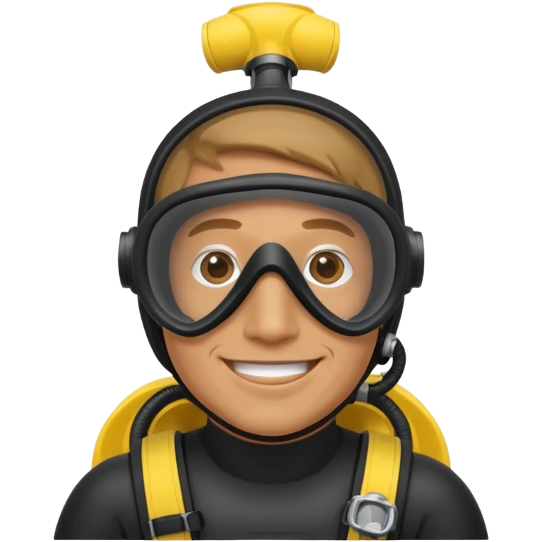 man with scuba mask   emoji