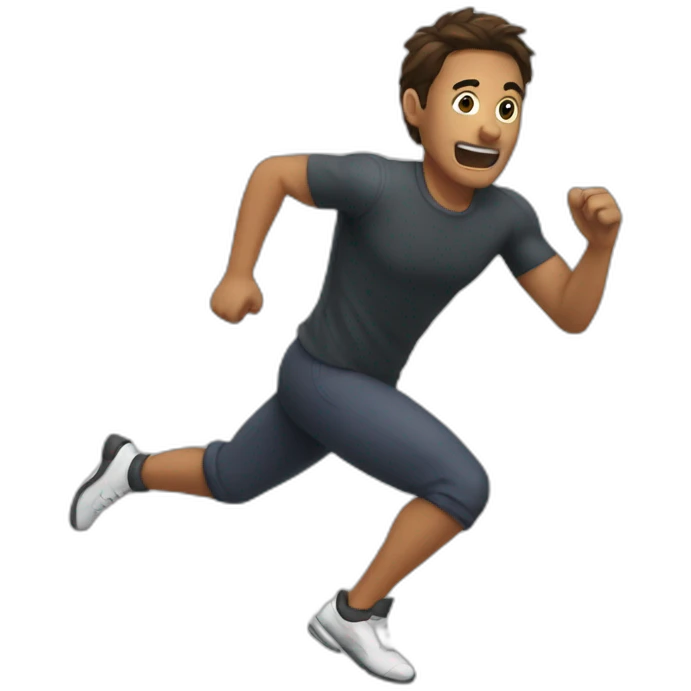 run escape emoji