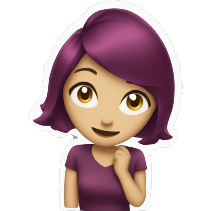 sparkle sticker in Bordeaux  emoji
