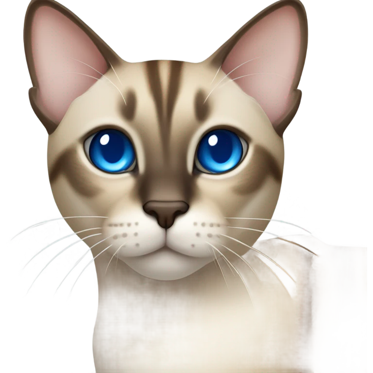 Siamese tabby cat emoji