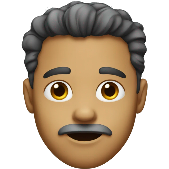 Man biting lip emoji