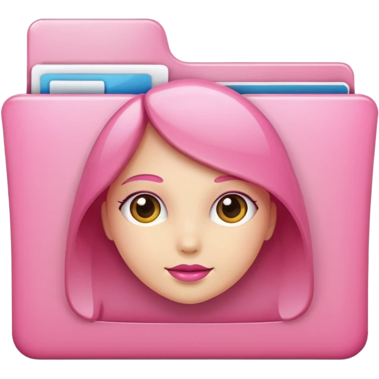 make an archive file with girly pink tones. emoji