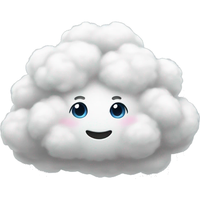 Fluffy cloud emoji
